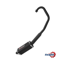 Escapamento Titan 150 2009/2013 Ks/ Es Mini Tri Preto Fortuna