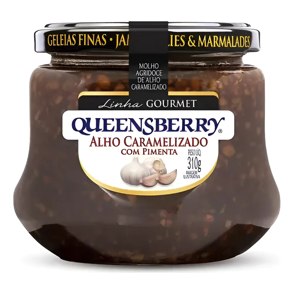 Molho de Alho Caramelizado Com Pimenta Queensberry Gourmet 310g