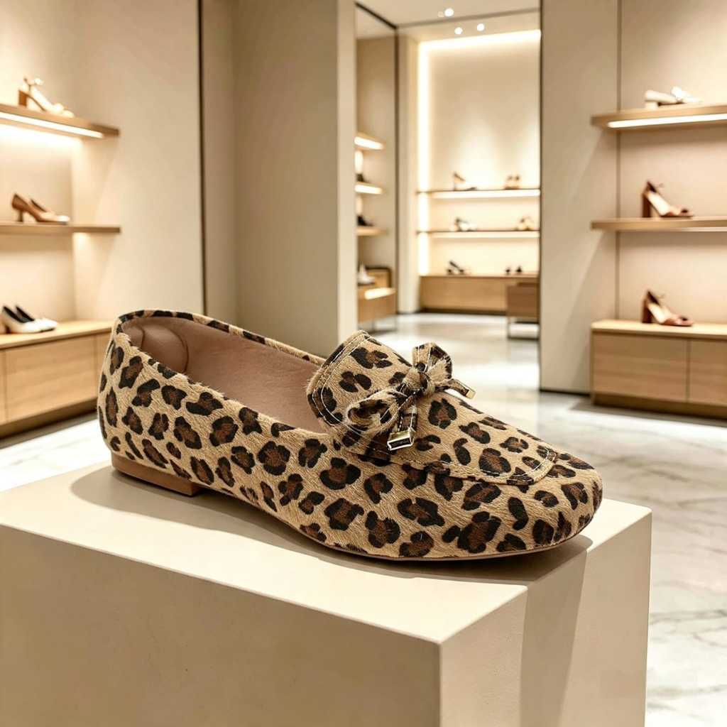 SAPATILHA FEMININA MOCASSIM ONÇA CONFORTÁVEL