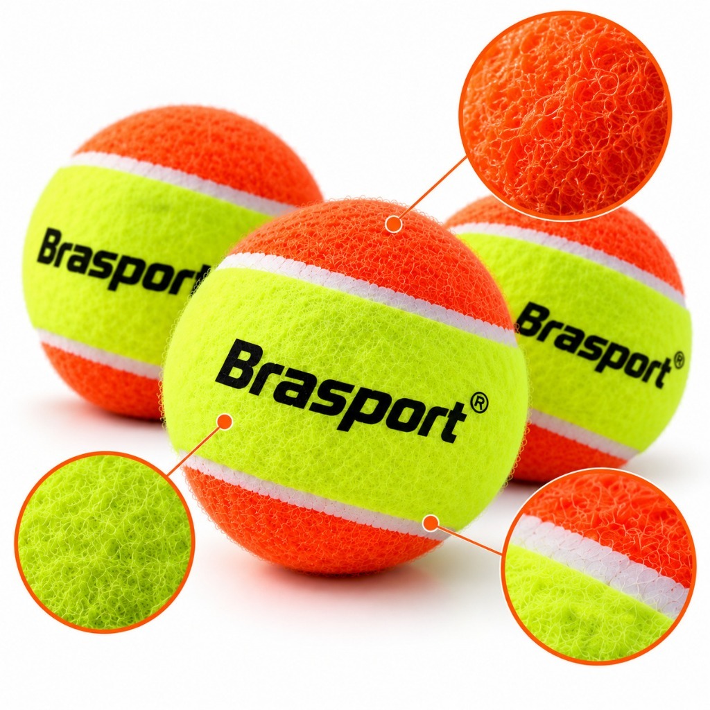 Kit 3 Bola Beach Tennis Bolinha Tênis Alto Padrão Verde-limão Profissional