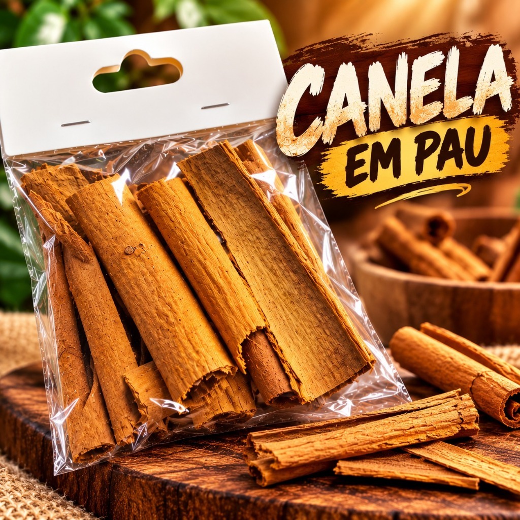 CANELA EM PAU NATURAL