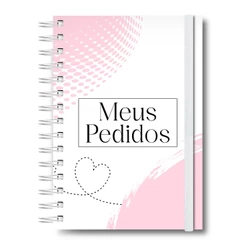 Caderno Controle de Pedidos Caderneta Anotações Pedidos Empresa Capa Dura Meus Pedidos
