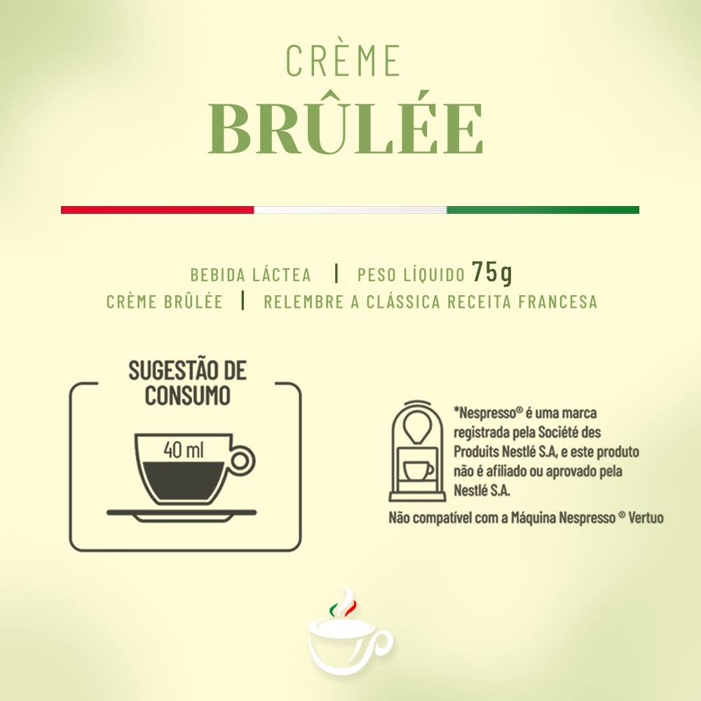 Capsula Nespresso Creme Brulee Café Italle 10 Capsulas · foto 2