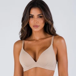 Sutiã Fitness sem Aro com Bojo Soft Confort Não Amassa Alça Regulável Feminino Confortável