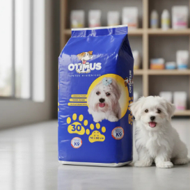 Tapete HIgienico para pet OTIMUS com 30 unidades tamanho 78 x 60