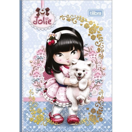 Caderno Brochura Capa Dura 1/8 (Pequena) Jolie 80 Folhas - Tilibra — imagem 2 de 2