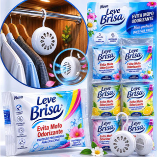 Kit 3, 6 ou 12 Pastilhas Anti Mofo 25g Odorizante Leve Brisa – Gavetas, Armários, Sapateiras