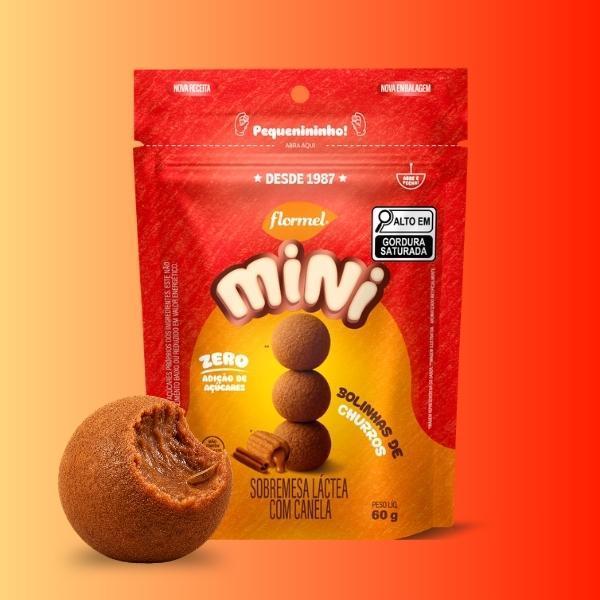 Mini Doce Churros Zero Açúcar Sem Glúten Proteina Flormel 60g