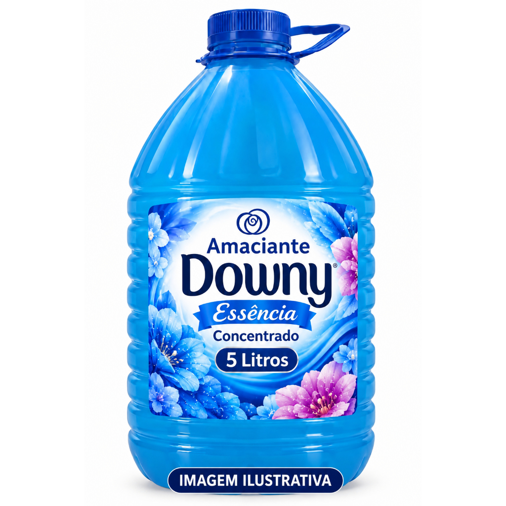 Amaciante 5L Concentrado Perfumado Roupas Macias Cheirosas Perfume Duradouro Alto Rendimento