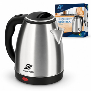 Chaleira Elétrica De Aço Inox 1,8 Litros Prateado 127v
