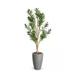 Árvore Oliveira Artificial Decorativa com Vaso Decorativo