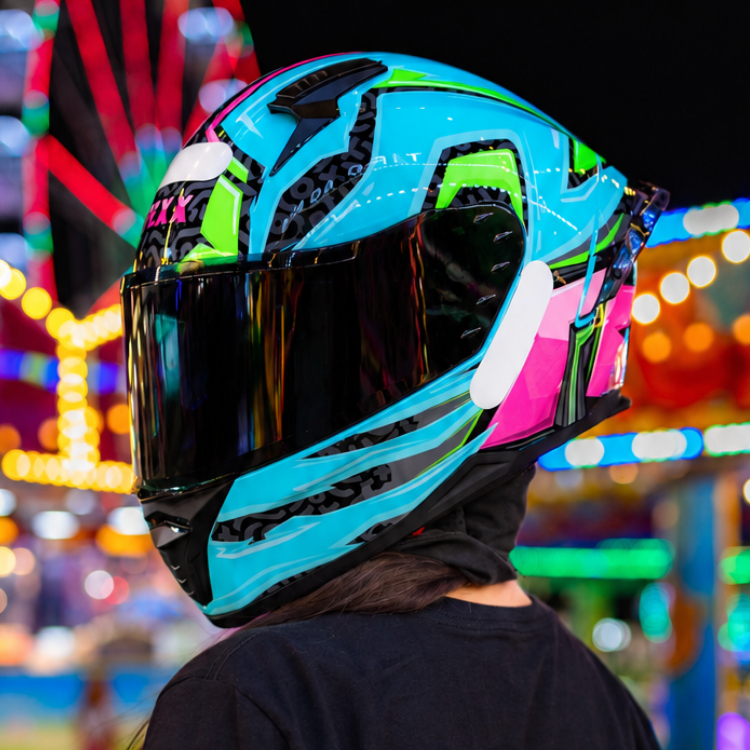 Capacete Moto Texx Raptor Arcade C/ Viseira Fumê Masculino Feminino Fechado — imagem 2 de 2