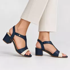 Sandália Feminina Salto Bloco Calce Facil Comfortflex 2657406