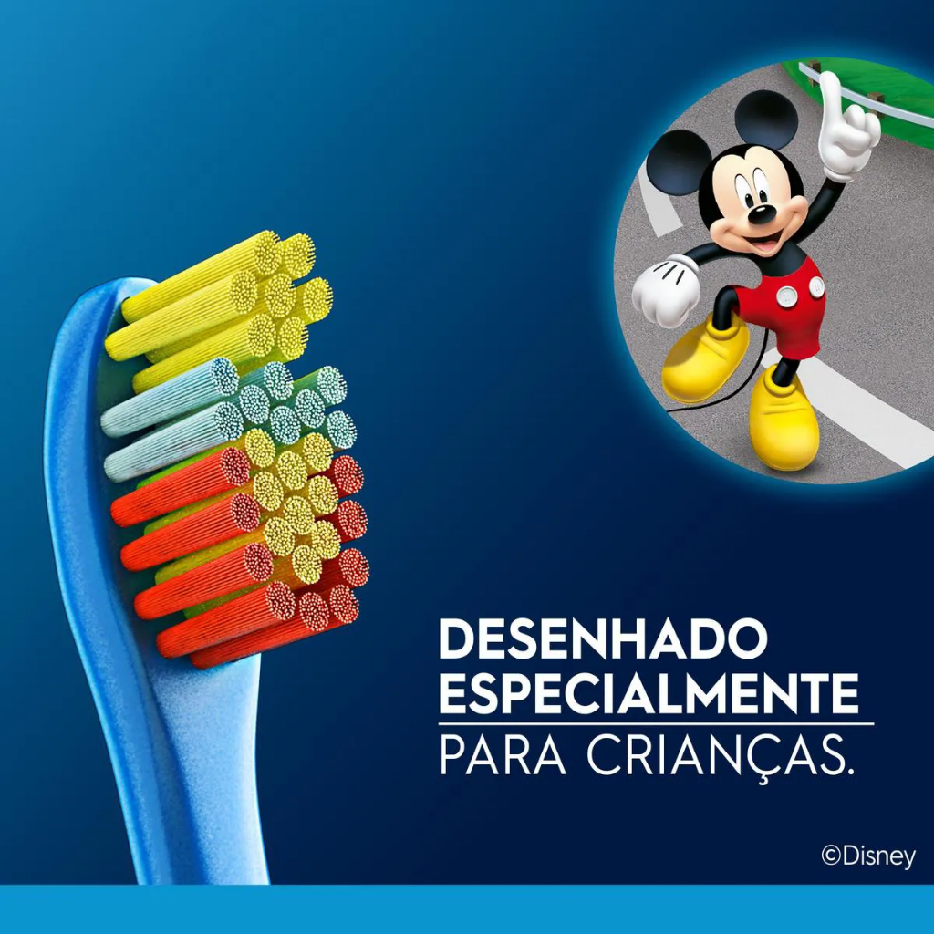 Escova Dental Infantil Mickey Kids 4 Unidades - Oral-B — imagem 2 de 2
