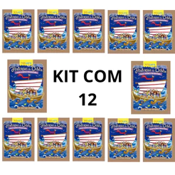 Kit com 12 Livrinho Histórias da Bíblia | Jesus acalma a tempestade