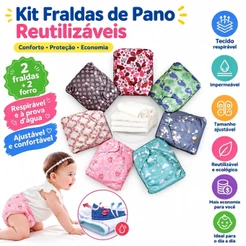 Fralda Ecológica Absorvente Piscina Reutilizável Impermeável Ajustável Para Desfralde Fraldas Ecológicas Para Bebês