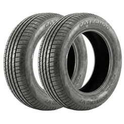 Kit 2 Pneus 195/55 R15 Cotechoo EcoSync V7 85V Aro 15 Novos