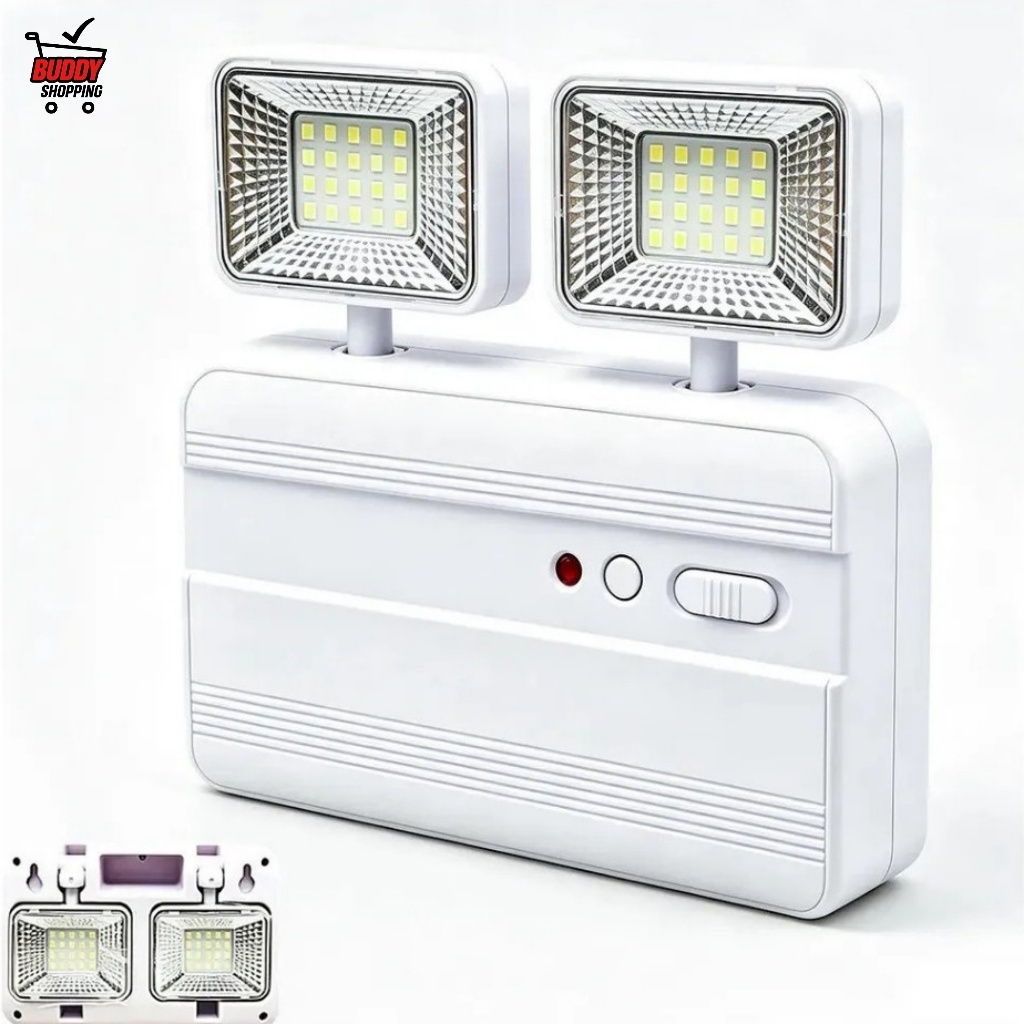Luminária de Emergência LED Onistek ON-LU139 40 LEDs 2 Faróis Articuláveis Bateria 2200mAh Bivolt