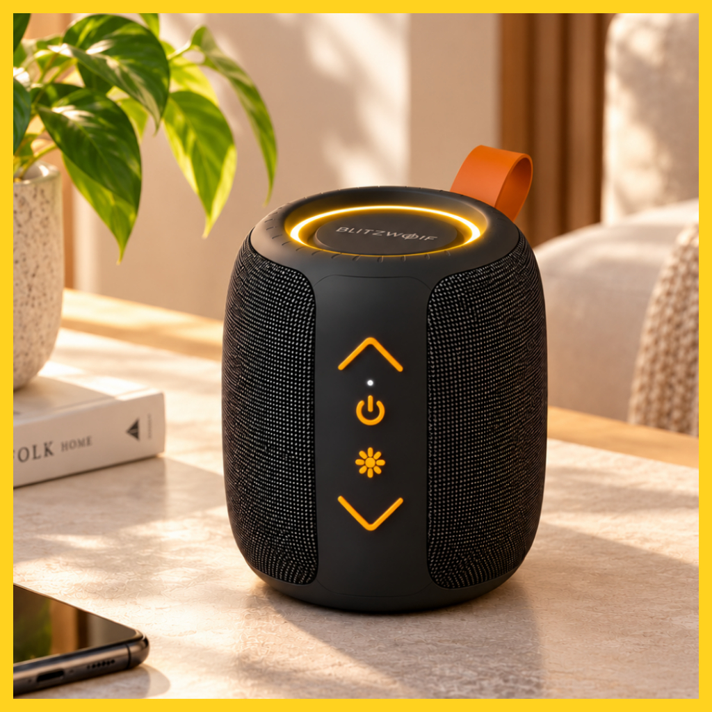 Caixa de Som Bluetooth Grande Portátil TWS IPX5 com LED RGB Festa Churrasco Praia com Graves Potente 50W