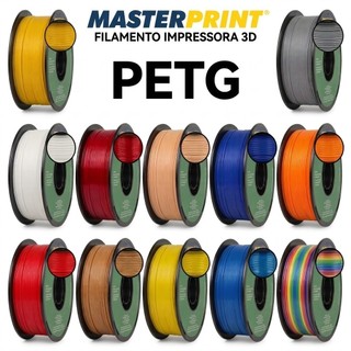 Filamento PETG Impressão 3D Premium 1Kg 1.75mm FDM Alta Aderência Entre Camadas Qualidade