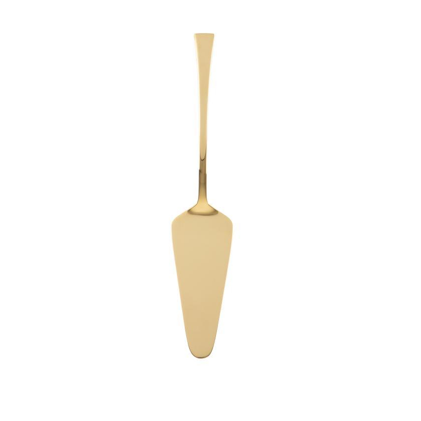 Espátula para Bolo Aço Inox Berna Dourado Wolff para Servir Fatias Tortas Sobremesas Mesa Posta Café da Tarde Elegante · foto 2