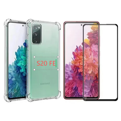 Kit Capa Antichoque + Película Vidro 3D Compatível Com Para Samsung S20 Fe