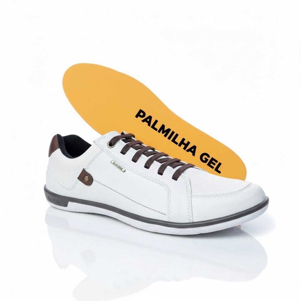 Tênis Casual Masculino Sapatênis Confortável Palmilha Gel em Oferta na Shopee