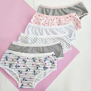 Kit Calcinha Juvenil Cotton Algodão Pequena Flor 10 a 16 anos meninas em Oferta na Shopee