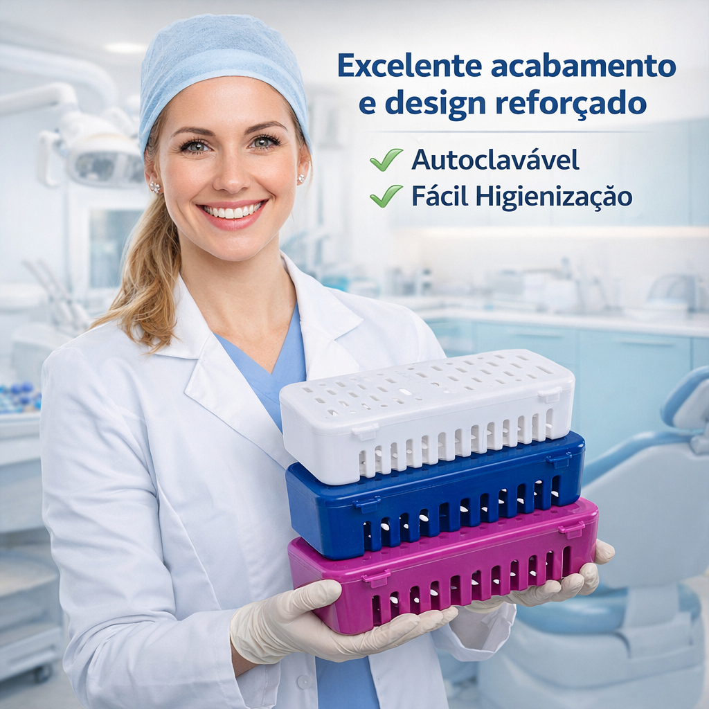 Estojo De Esterilização Caixa Organizadora em Autoclave Odontologia Manicure Podologia Médica - Nova OGP em Oferta na Shopee