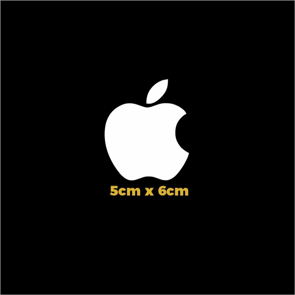 Adesivo Apple Maçã Original 6x5cm: Diversas Cores - Decore com Estilo e Personalidade! alta qualidade
