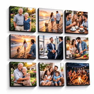 Quadro Personalizado 20x20 • Sua Foto na Tela • Alta Resolução • Decoração Premium