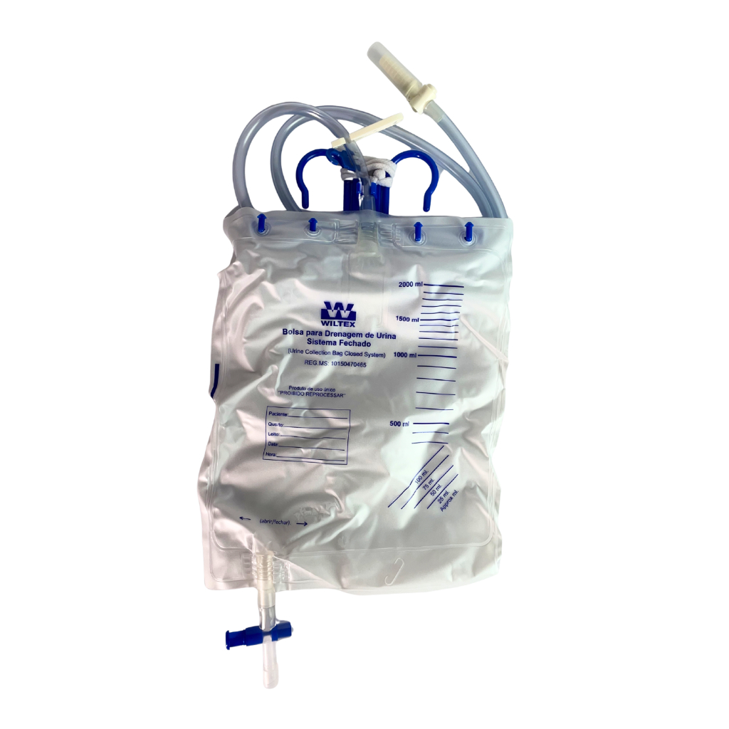 Bolsa Para Drenagem Urina Sistema Fechado Sem Filtro Wiltex coletora Solidor