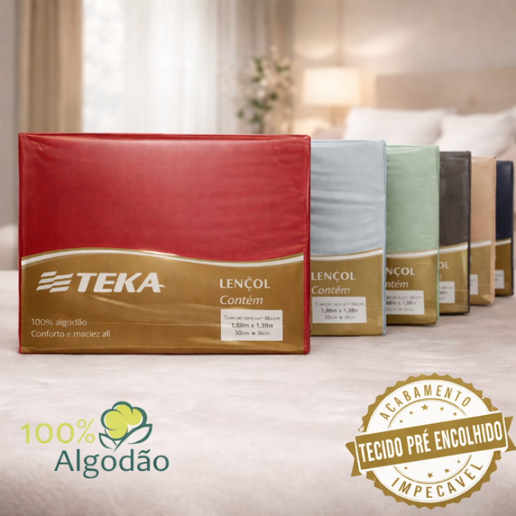 Lençol Algodão Queen Teka - Comprar com Melhor Preço em Roupas de Cama