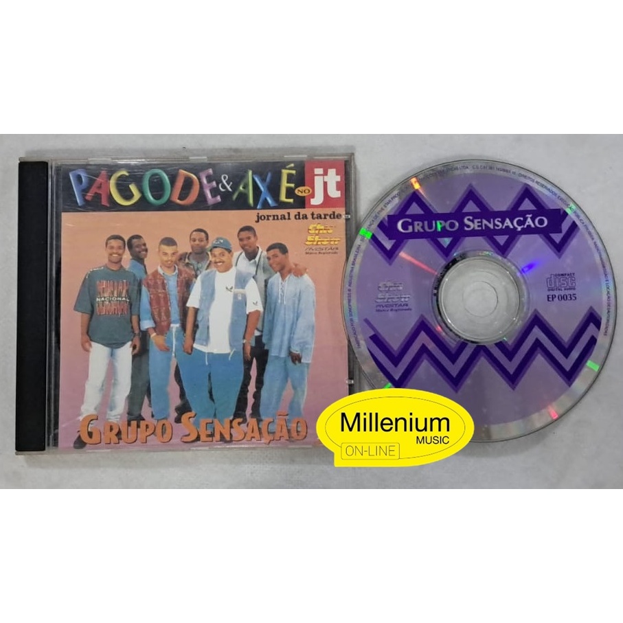 CD Grupo Sensação Canto Nacional Série  Pagode & Axé No JT 1998 Colecionador Ótimo Estado