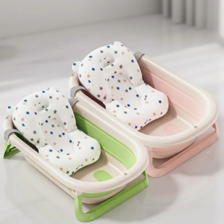 Banheira Dobrável Bebê Com Almofada e Termômetro Grande Portátil Infantil Menino Menina em Oferta na Shopee
