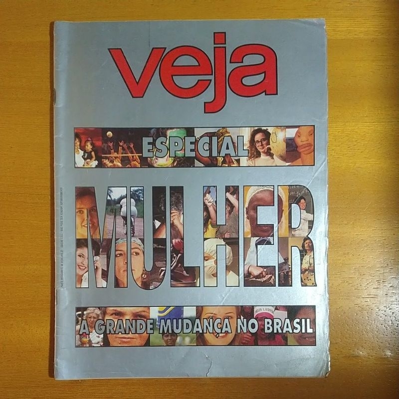 Revista Veja edição Especial Mulher, início do feminismo, raridade de 1994