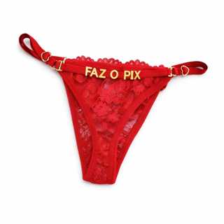 Calcinha Fio Dental Sexy Personalizada com Nome ou Frase Feminina Ajustável com Regulagem Sensual Presente em Oferta na Shopee