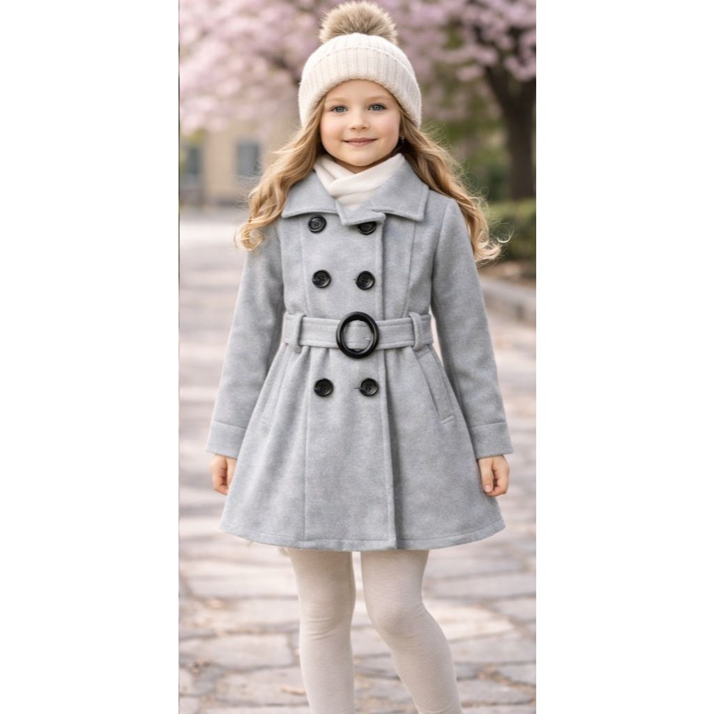 Sobretudo Infantil Flanelado Meninas Inverno 04 ao 10 anos