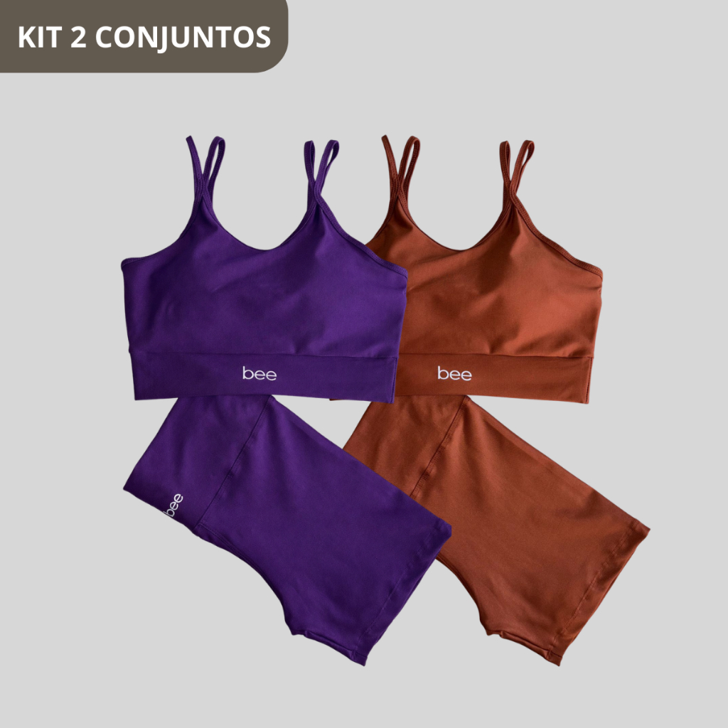 Detalhes do KIT 2 Roupa Fitness Feminina Academia 2 Peças Cós Alto Zero Transparencia Treino Modelador