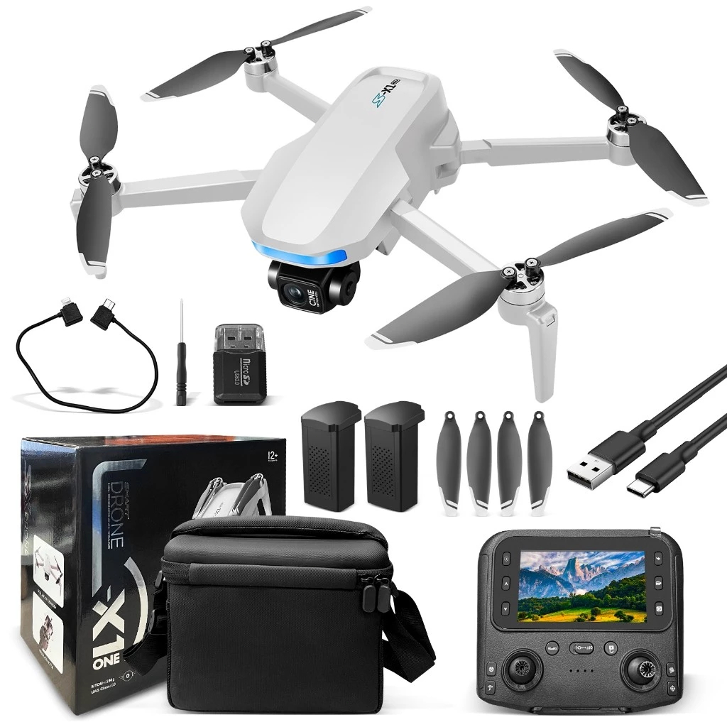 1080P 4K Drone S-X1 com GPS Inteligente, Bateria de 30 Minutos e Alcance de 5KM – Com 2 Baterias em Oferta na Shopee