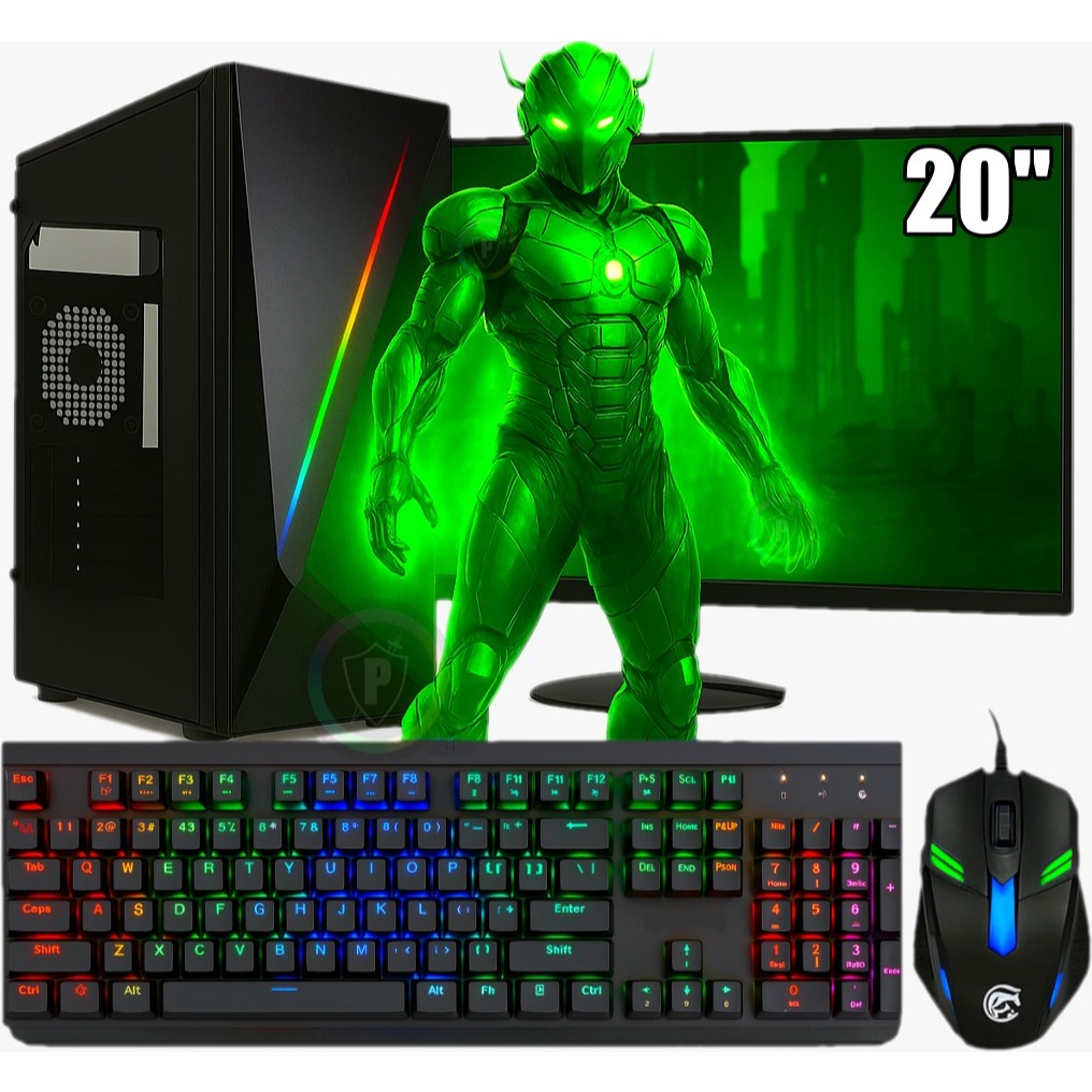 Pc Gamer Completo Intel I7 10 Geração 5.1Ghz / Placa Video Gtx 4gb Ddr5 / 64gb R