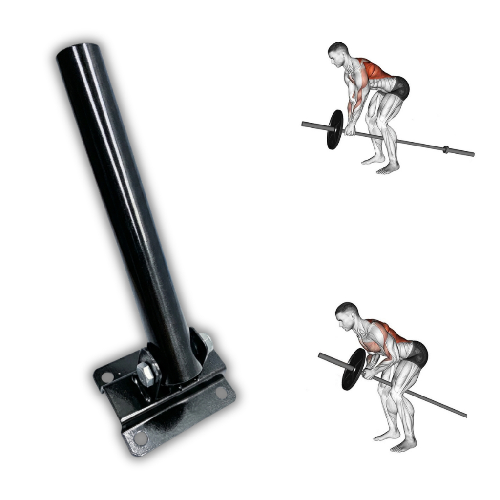 Suporte Remada A Cavalinho/Remada Articulada Barra Fixa Musculação Costas Academia