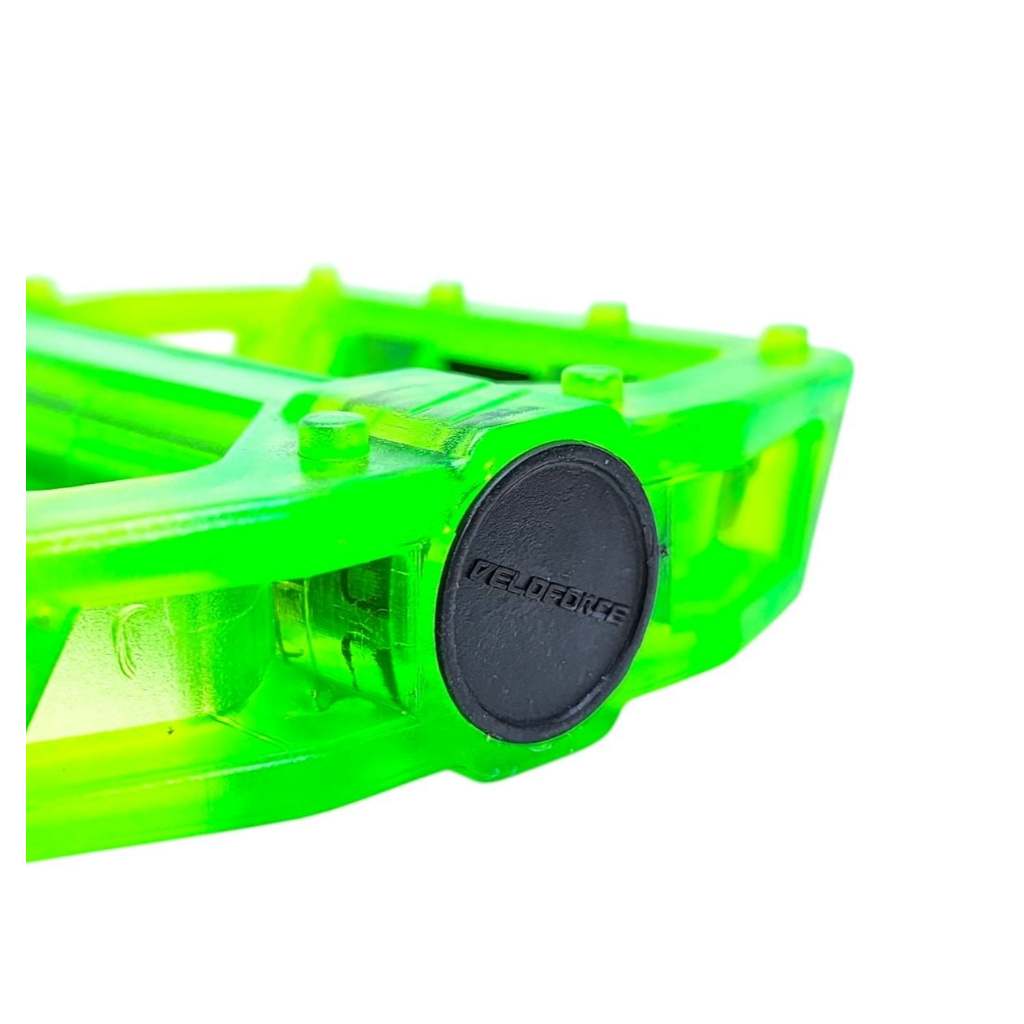 Par Pedal Plataforma Bicicleta Freestyle 1/2 Rosca Fina Acrílico Crystal — imagem 2 de 2