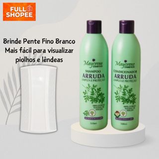Kit Shampoo + Condicionador - Contra piolhos e lêndeas - Arruda - Maycrene em Oferta na Shopee