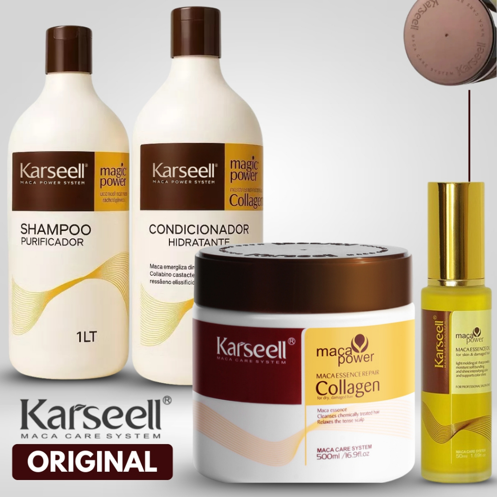 Karseell Máscara Collagen Óleo Argan Tratamento Capilar - Original