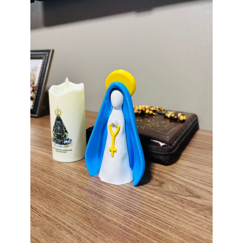 Imagem de Nossa Senhora Aparecida Decorativa – Escultura Religiosa para Oratório, Casa e Presente