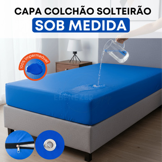 Capa Para Colchão Solteirão Protetor Impermeável Hospitalar Antialérgico Sob Medida em Oferta na Shopee