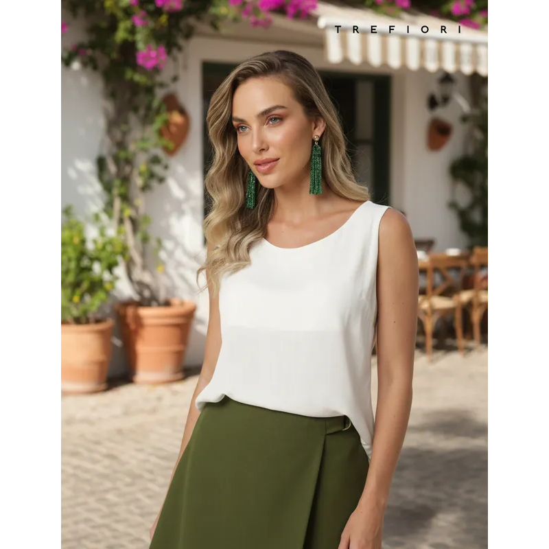 Blusa Regata Feminina Tre Fiori 3015-A