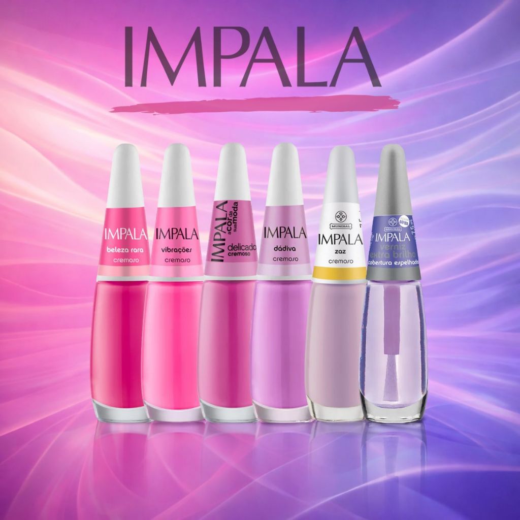 Kit 6 Esmaltes Impala Tons Rosa E Lilás Para Madrinhas Mais Vendidos Manicure Pedicure em Oferta na Shopee