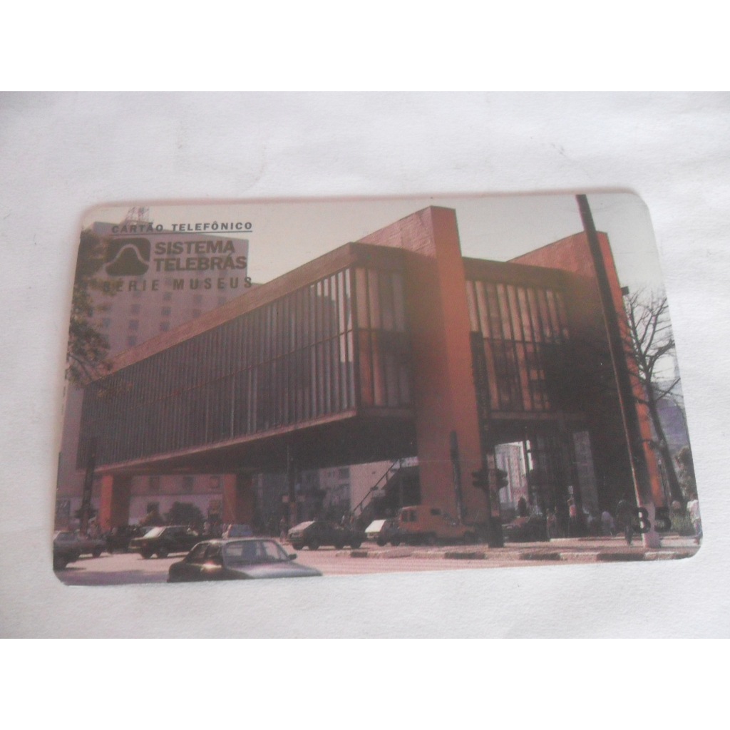 Cartão telefonico MASP Museu de Arte de São Paulo Telebrás